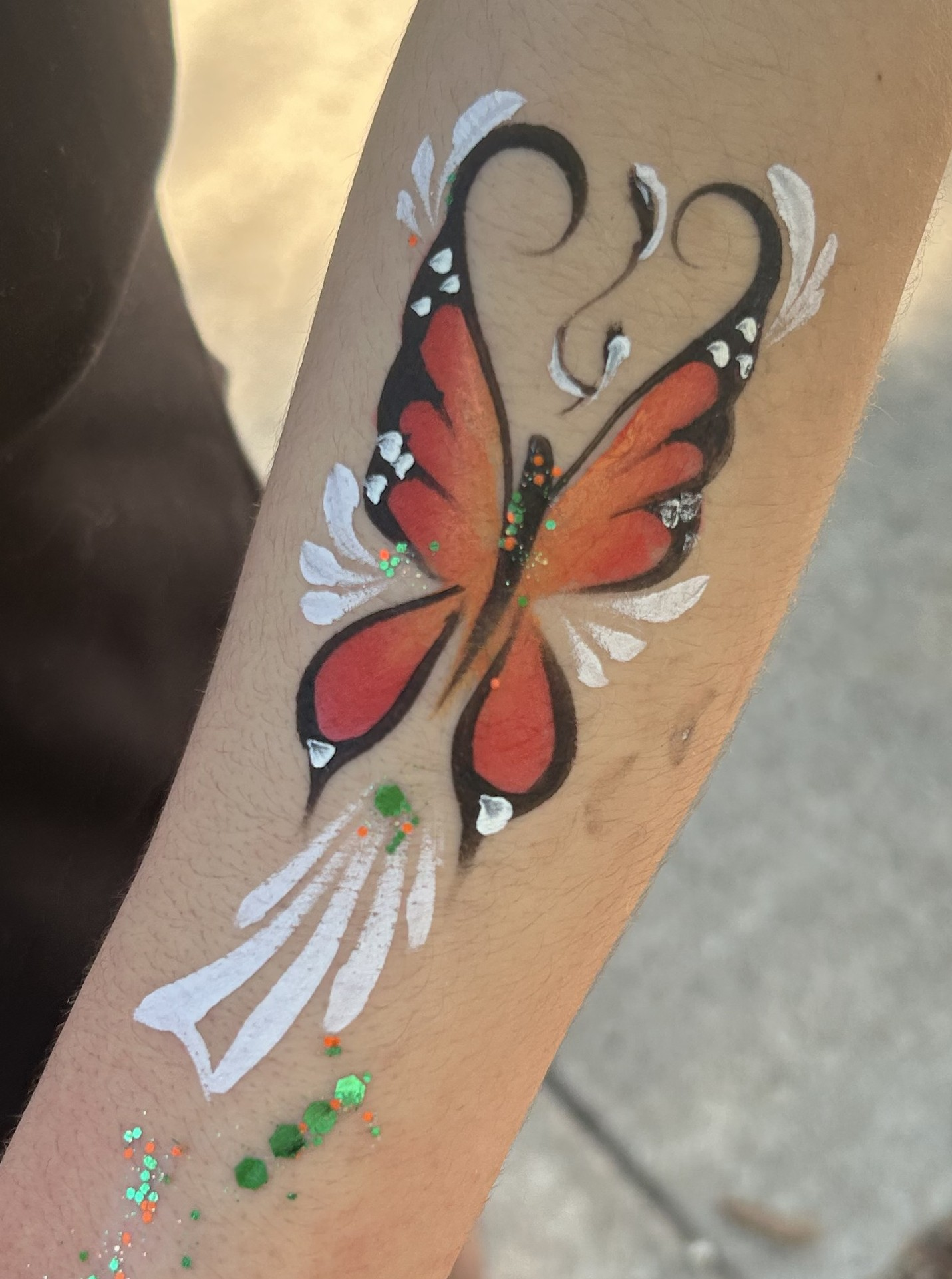 Detailed creative face painting