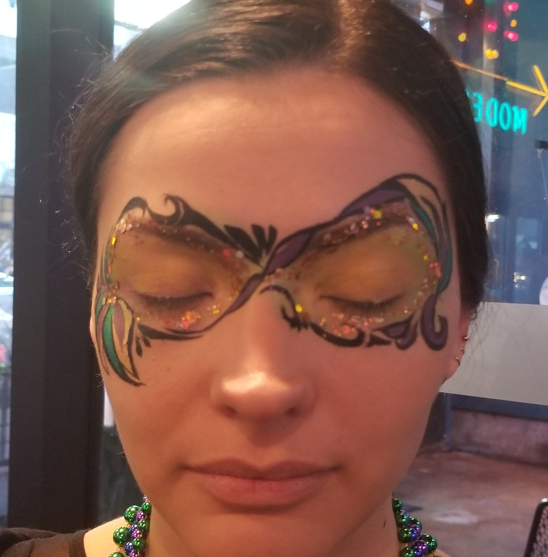 Elegant face painting design